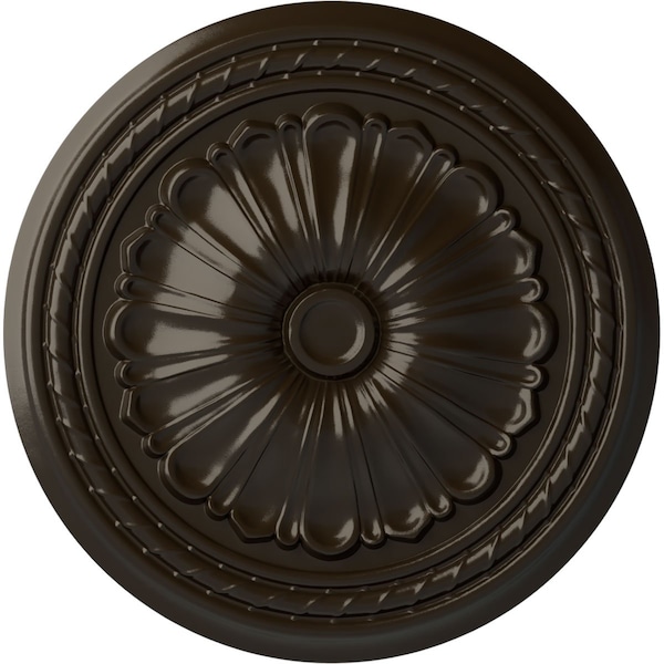 Ekena Millwork Alexa Ceiling Medallion (Fits Canopies up to 2 7/8"), Hand-Painted Stone Hearth, 20 1/2"OD x 1 7/8"P CM20ALSHF - main